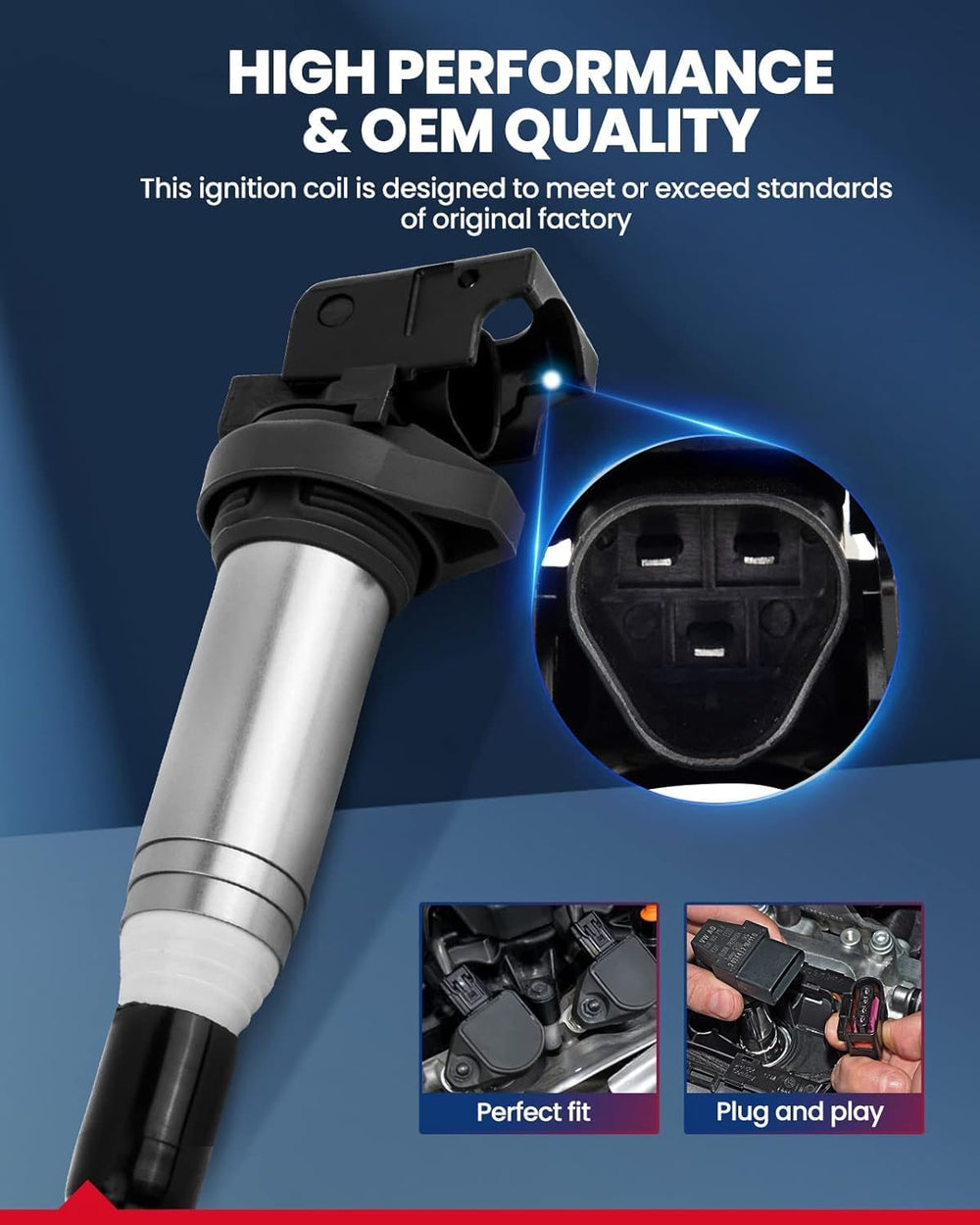KAX double iridium spark plugs for steady combustion and smoother idle.