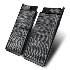 KAX filtration materials close-up highlight non-woven fabric and carbon for efficiency