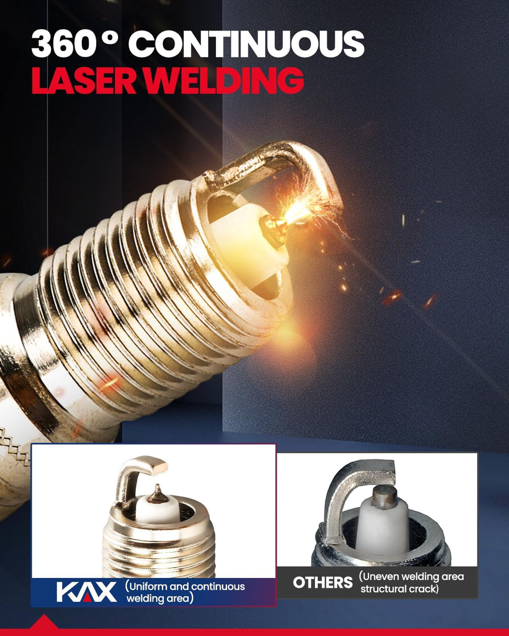 KAX rapid ignition response for fast starts and smooth operation.