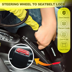 KAYCENTOP compact lock resting in car interior
