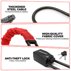Kaycentop multi-functional lock secures a handbag before exiting the car