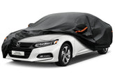 Kayme 7 Layers car cover front view protects Honda Accord from rain and UV