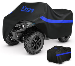 Kayme ATV cover waterproof heavy-duty protects a large quad from rain.