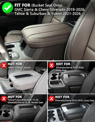 KBH armrest cover for Chevy Silverado offers cushioned support during long drives.