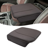 KBH armrest cover on GMC Sierra with durable PU leather and refined styling.