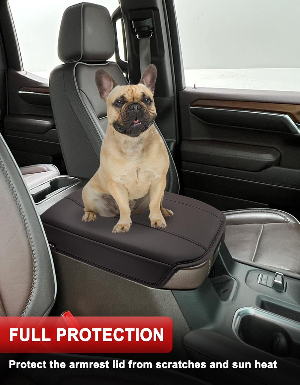 KBH armrest cover on Yukon Tahoe provides interior refresh and sun protection.