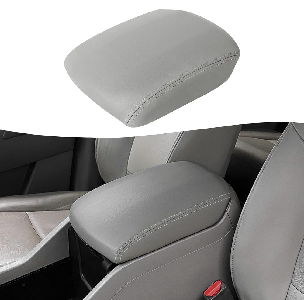 KBH console lid cover for Honda Pilot 2009-2015 shows anti-scratch protection in gray vinyl