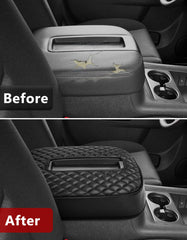 KBH stitching detail on center console armrest cover