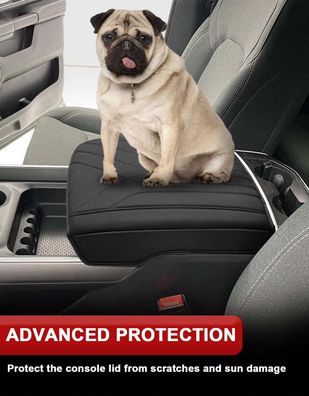 Anti-slip elastic bands keep the KBH armrest cover secure on bucket seats