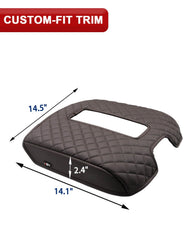 KBH armrest protector with elastic bands stays in place during driving