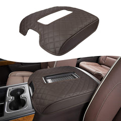 KBH center console armrest cover on Chevy Silverado protects the lid from scratches