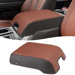 KBH center console armrest cover on F-150 side view protecting lid from scratches