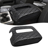 KBH Center Console Armrest Cover shown in front view for Silverado protection.