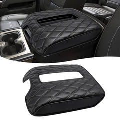 KBH Center Console Armrest Cover shown in front view for Silverado protection.