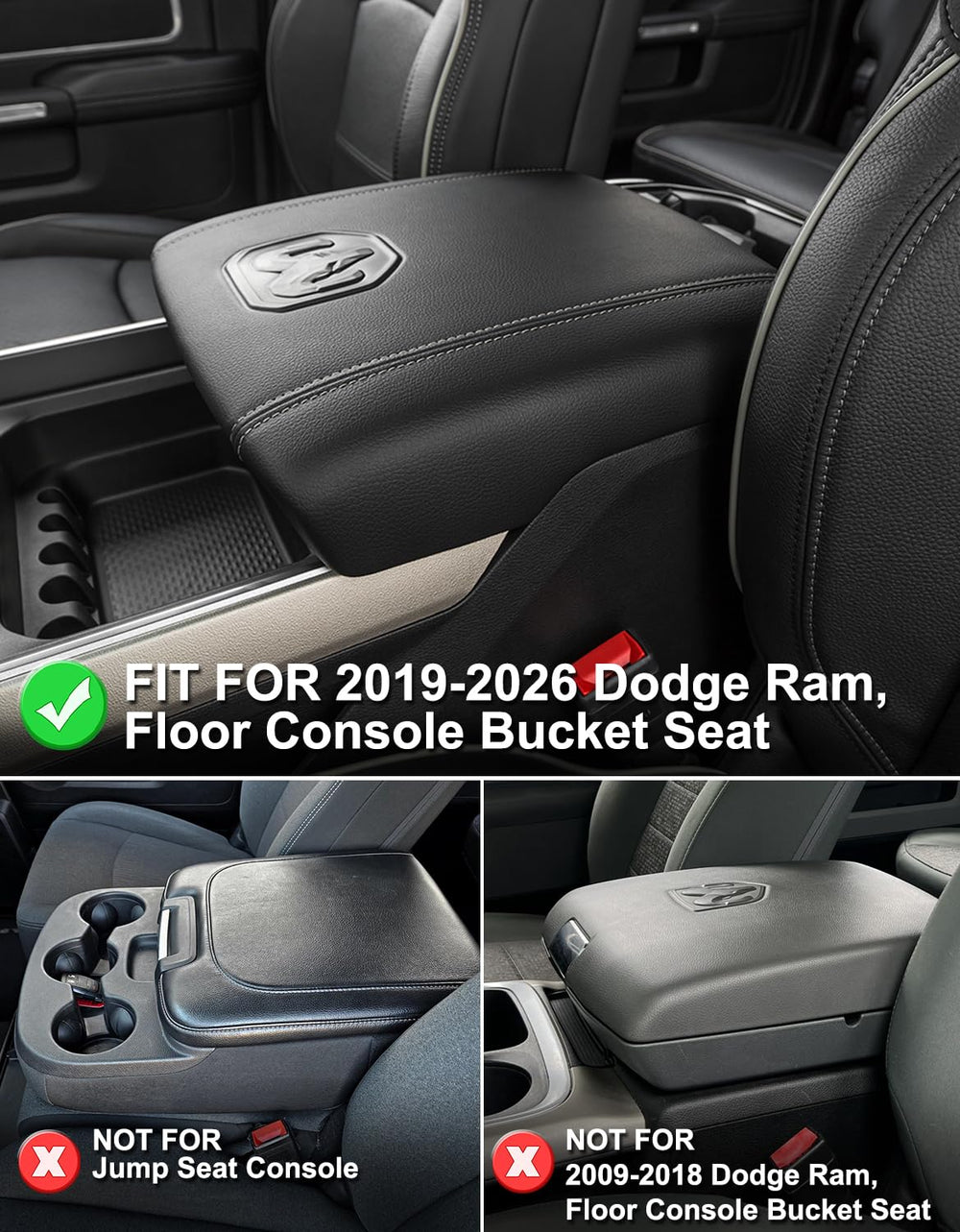 Soft leather padding on KBH armrest for comfortable elbow support during drives