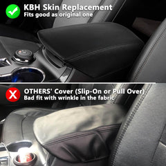KBH center console skin resists scratches and wipes clean easily.