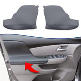 KBH door panel armrest cover for Honda Odyssey, dark gray leather, protects against scratches and wear.