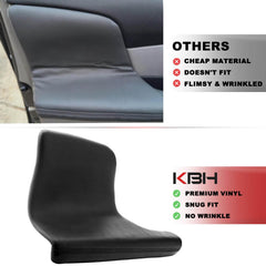KBH door panel armrest cover scratchproof finish protects against nails and keys.