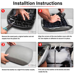 KBH installation instructions for Honda Pilot console lid cover 2009-2015