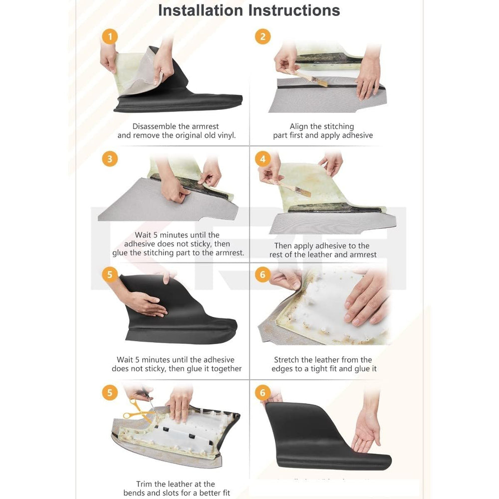 KBH pair includes front-door armrest covers for replacement projects.
