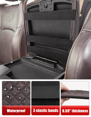 Soft to touch armrest cushion provides relaxed support on highway drives.
