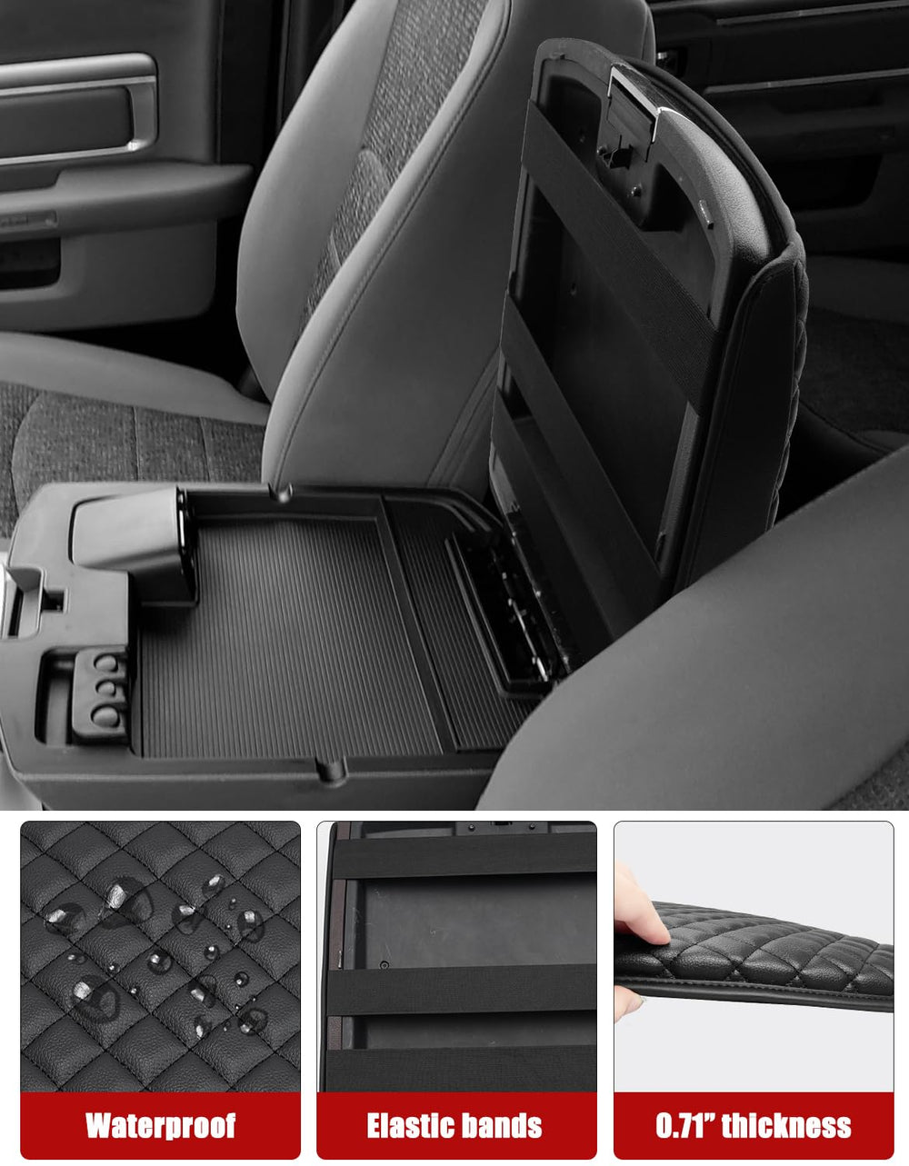 KBH waterproof vinyl surface of armrest cover for quick cleaning