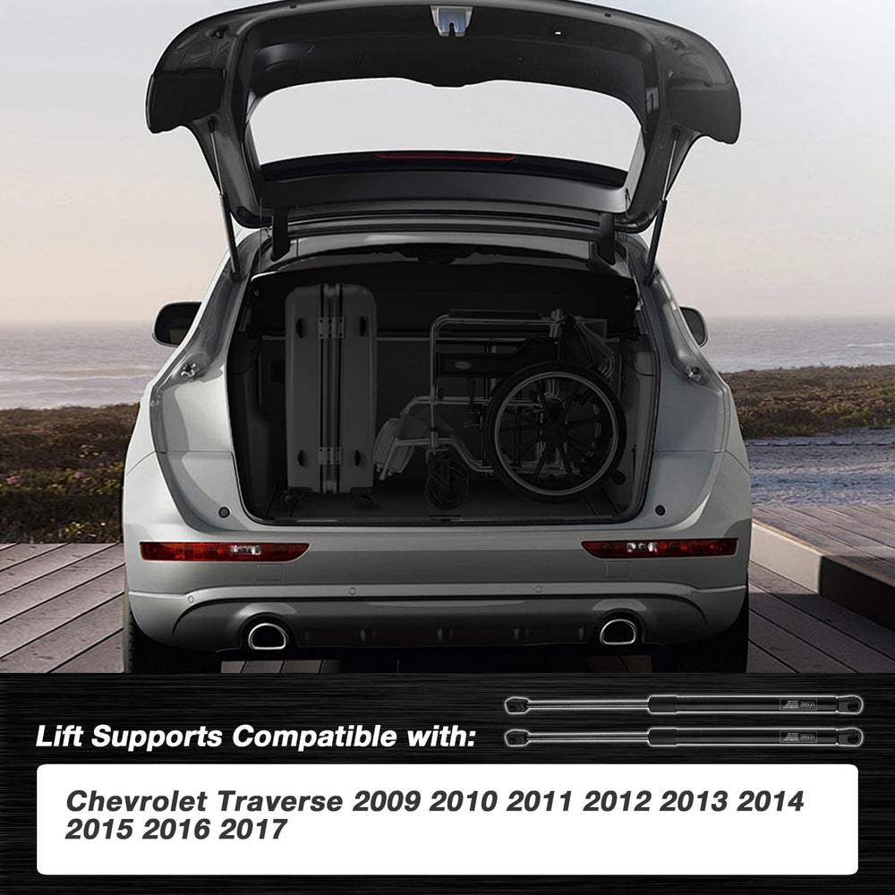 Kbkyawy liftgate rear lift supports extended length for full opening
