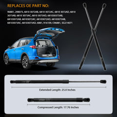 Kbkyawy rear hatch lift support delivers 690N force for controlled opening