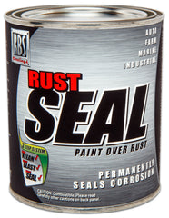 KBS Coatings RustSeal 4402 Satin Black bottle with a smooth brush-out finish for rust protection.