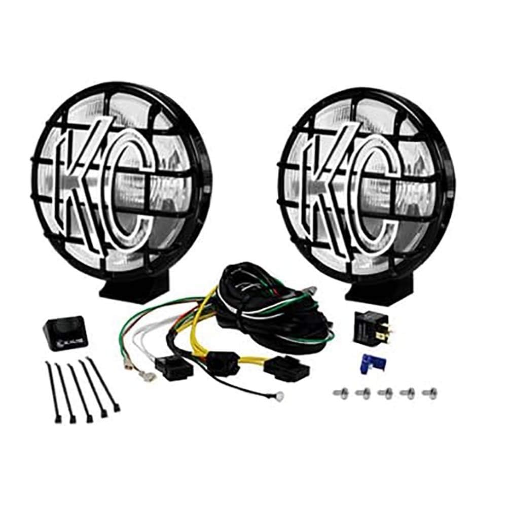 KC Apollo Pro 6in round housing with stone guard, USA-made durability for off-road