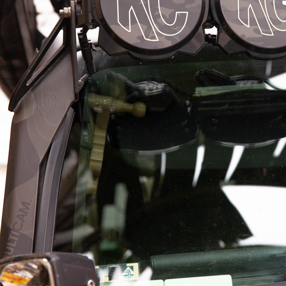 KC HiLiTES 6300 switch kit installed on vehicle for dual-light operation