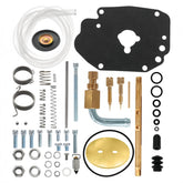 KCFJW2025 carburetor rebuild kit with 90-degree swivel for Super E, aiding precise fitment