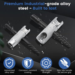 KCMOSGI compatibility for 1/8 NPT PTF nipples and versatile threads
