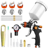 KCNKCN professional HVLP spray gun kit with gauge for precise control