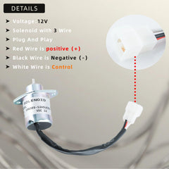 KD KISONIED 12V solenoid rear angle, quick install compatibility