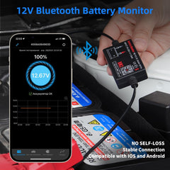 KDator Quicklynks BM2 performing 12V testing for solar, RVs, boats, and cars.