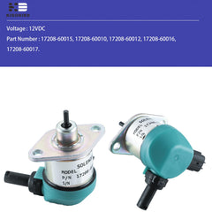 KD KISONIED 12V fuel shut off solenoid side view; compact and easy to install