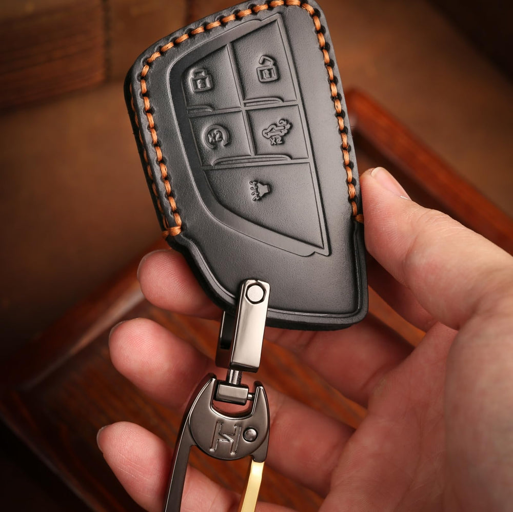 KEAIKE leather fob cover provides daily protection with sleek look.