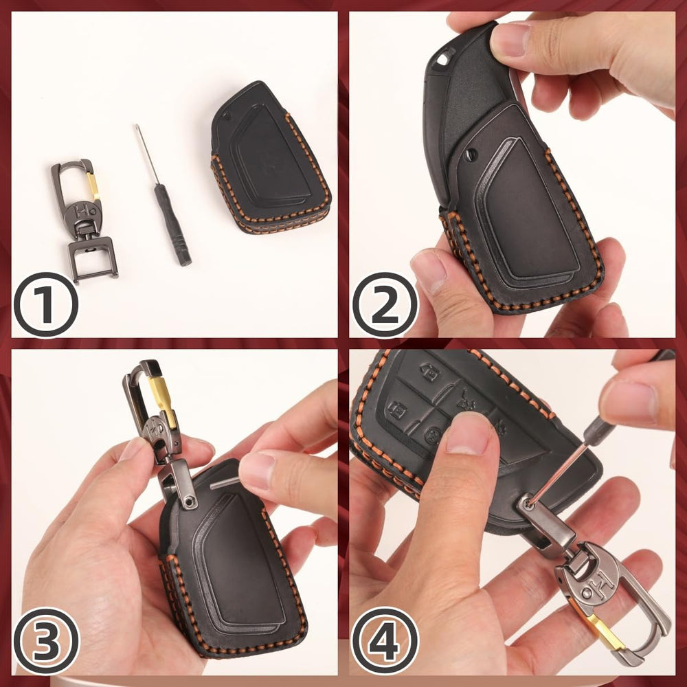 KEAIKE key fob cover includes ring and cover for added convenience.