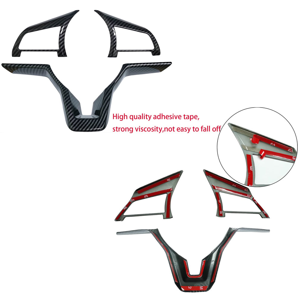 KEALAS carbon fiber steering wheel cover enhances grip and interior upgrade for Nissan Sentra and Versa.