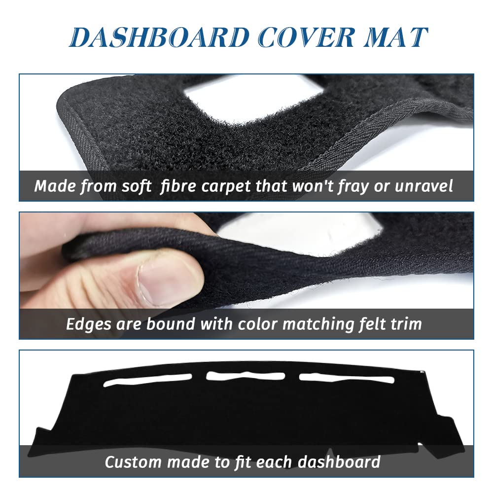 KEDAKEJI dashboard cover mat for Chevrolet Avalanche 2001-2006 protects the dash.