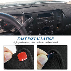 KEDAKEJI easy-install dash cover with stickers secures quickly and firmly.
