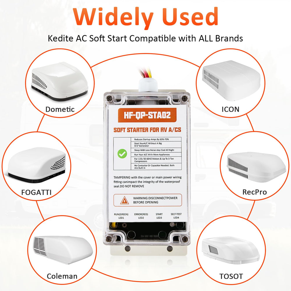 Kedite soft start provides waterproof reverse motor protection for outdoor setups