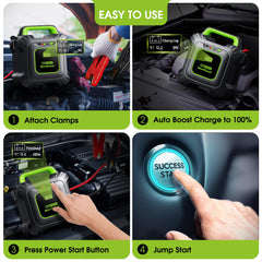 KeenPower 6000A compact design fits in vehicle storage