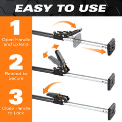 Keeper cargo bar installed in truck bed prevents cargo shift.