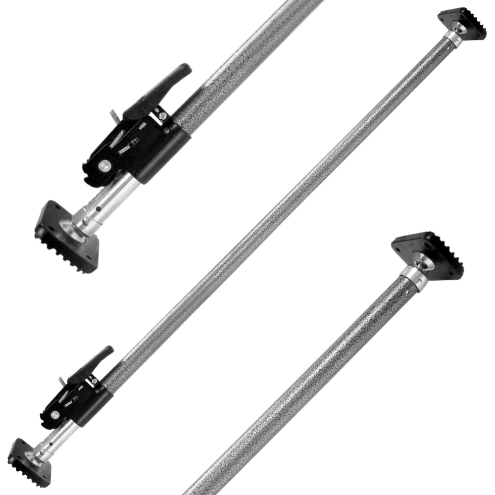 KEEPER extended ratcheting cargo bar secures items in the trunk during travel.