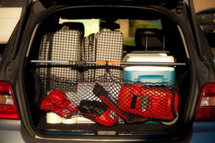 KEEPER in-trunk setup demonstrates secure placement in SUVs and trucks