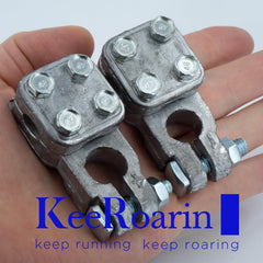 KeeRoarin includes pair with positive and negative terminals for ready use