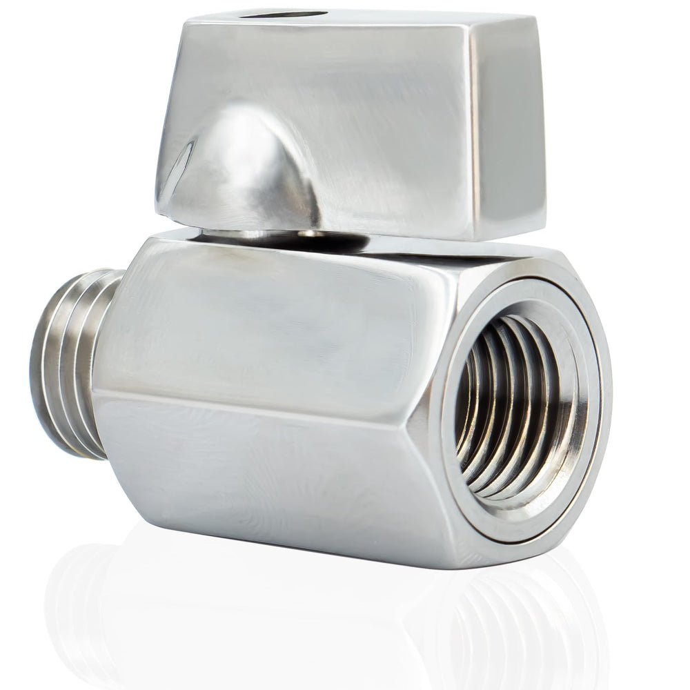KeeRoarin M14 valve body close-up, showcasing durable stainless steel for long-lasting use.