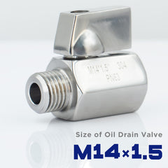 KeeRoarin oil drain valve in use, enabling quick, mess-free oil changes.